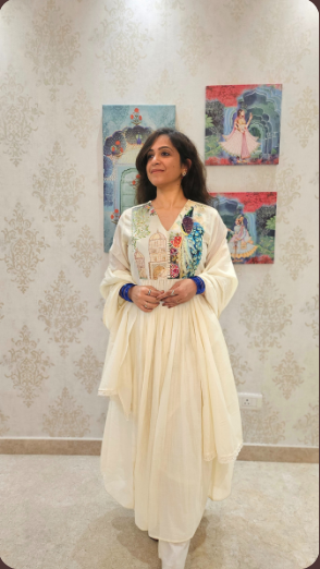 Dil Maange More – Ivory Partywear Suit Set with Heritage Embroidery