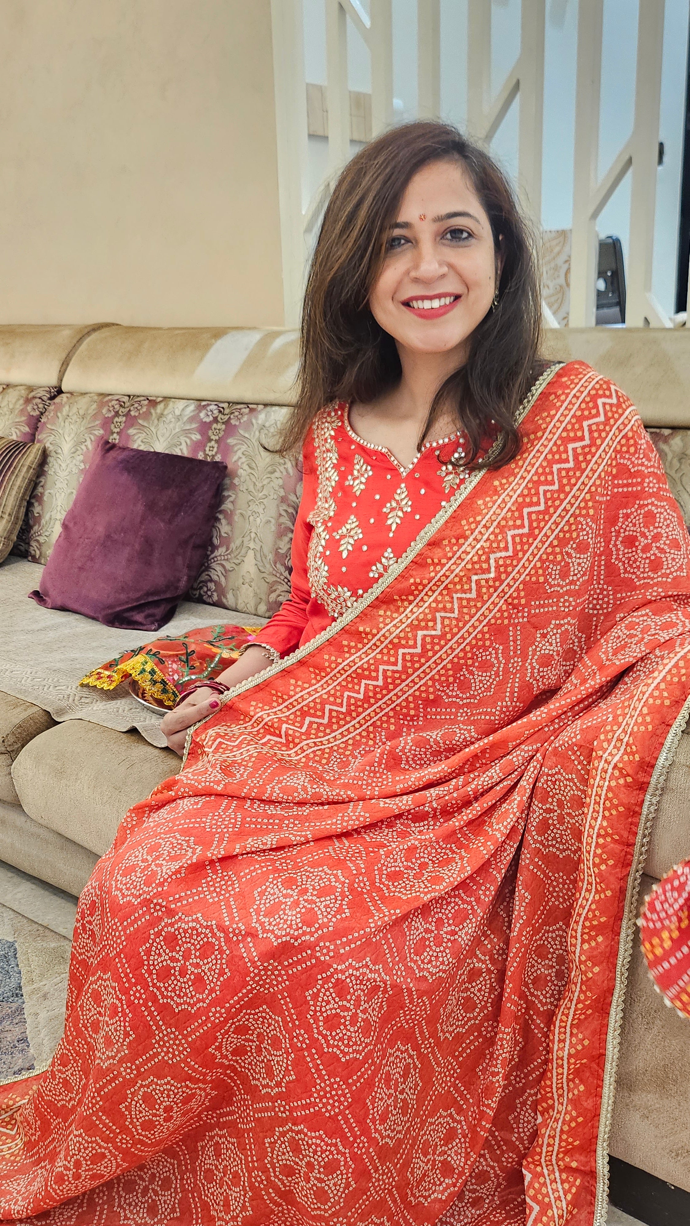 Laal Rang : Gotta Patti Dupatta Suit