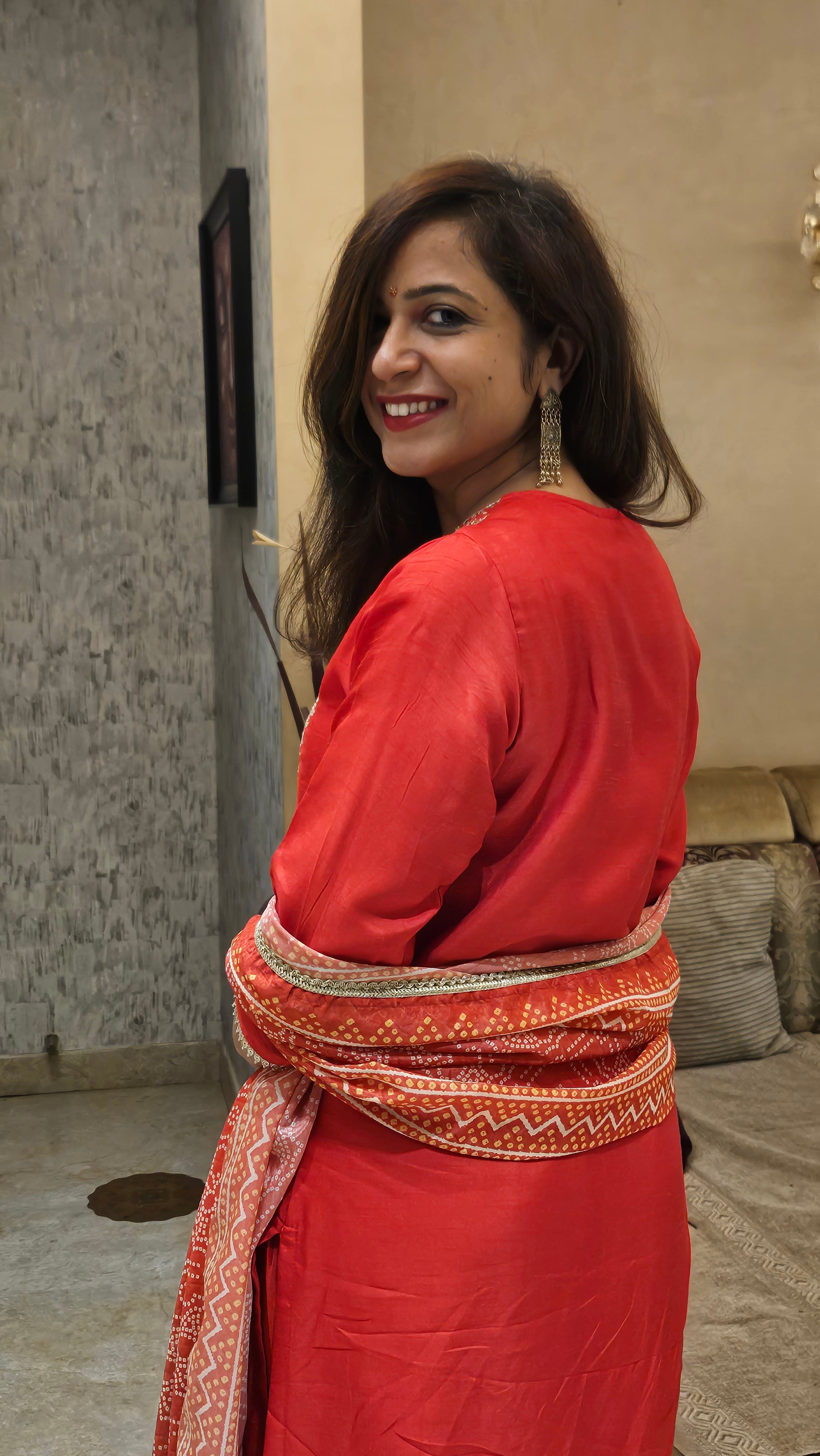 Laal Rang : Gotta Patti Dupatta Suit