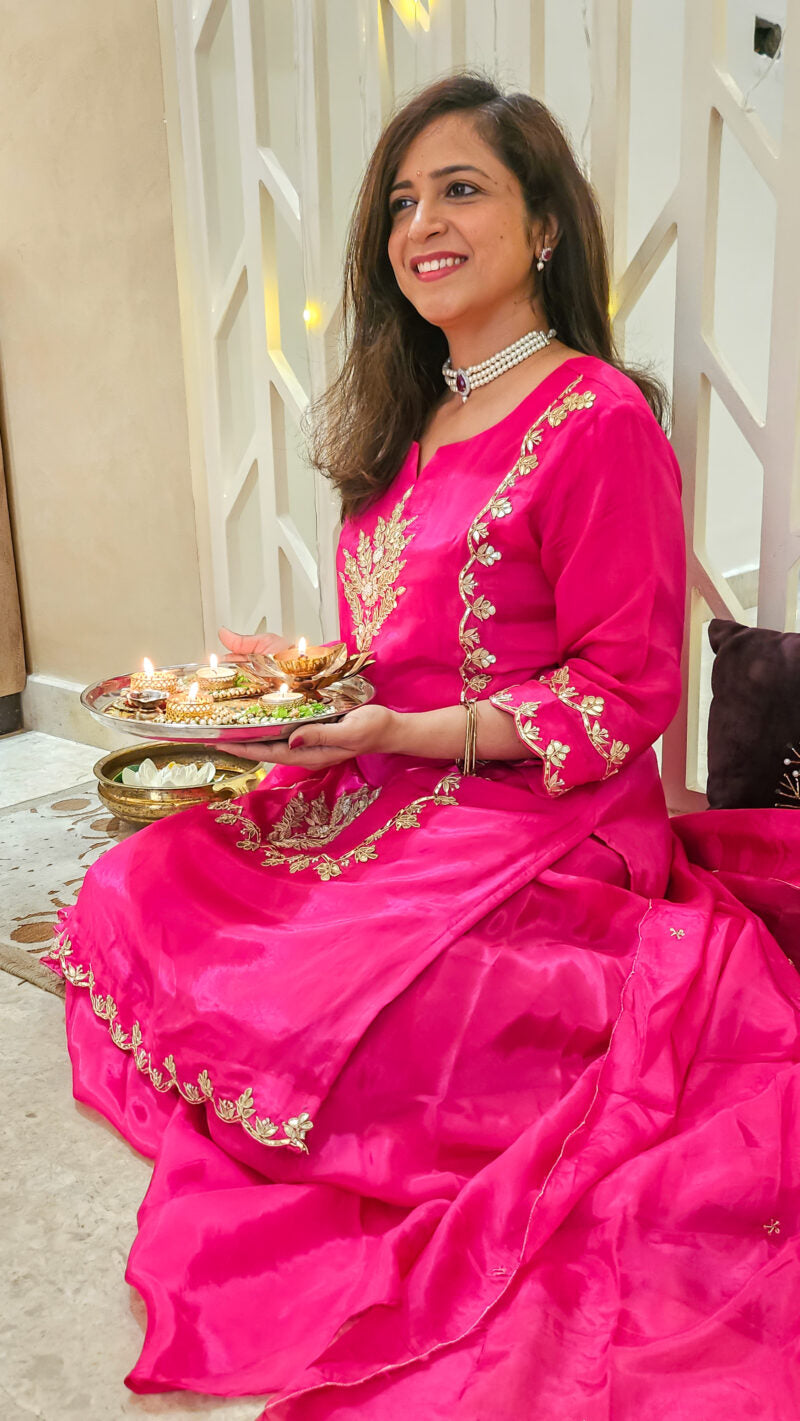 Gotta Patti Rani Color Sharara Suit