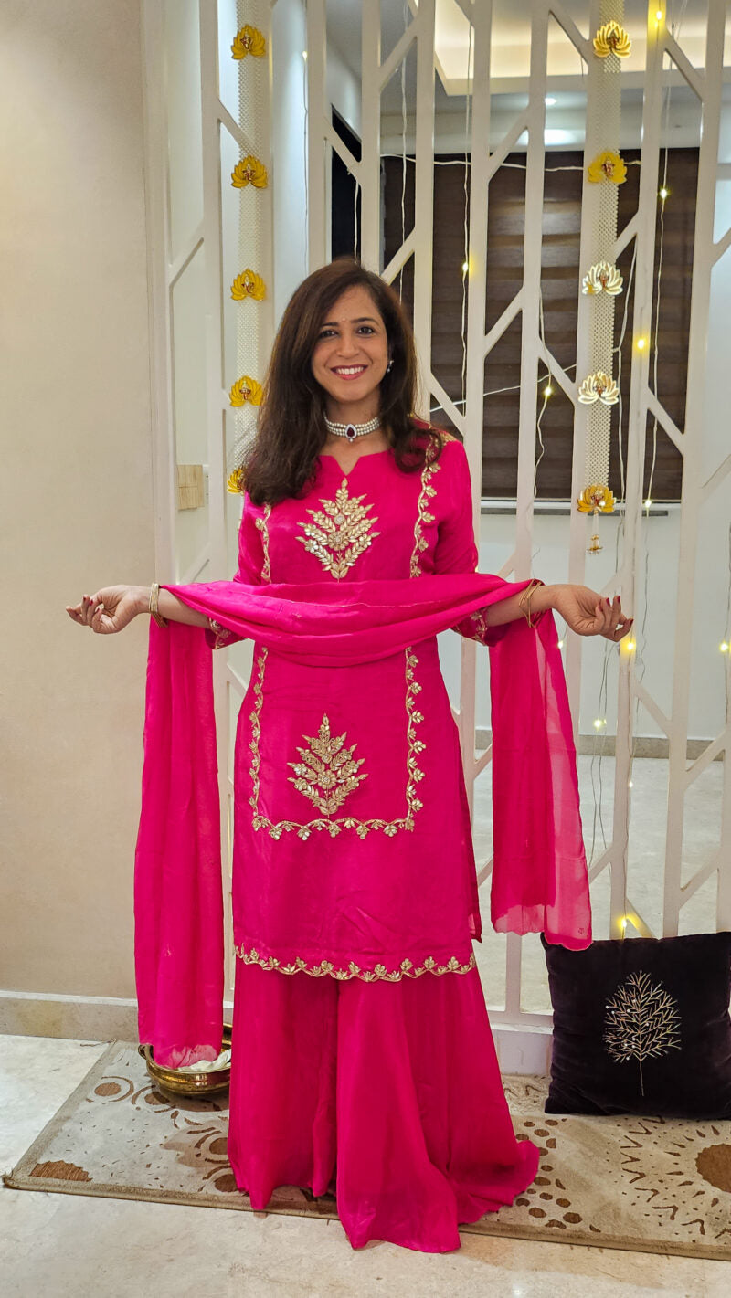 Gotta Patti Rani Color Sharara Suit