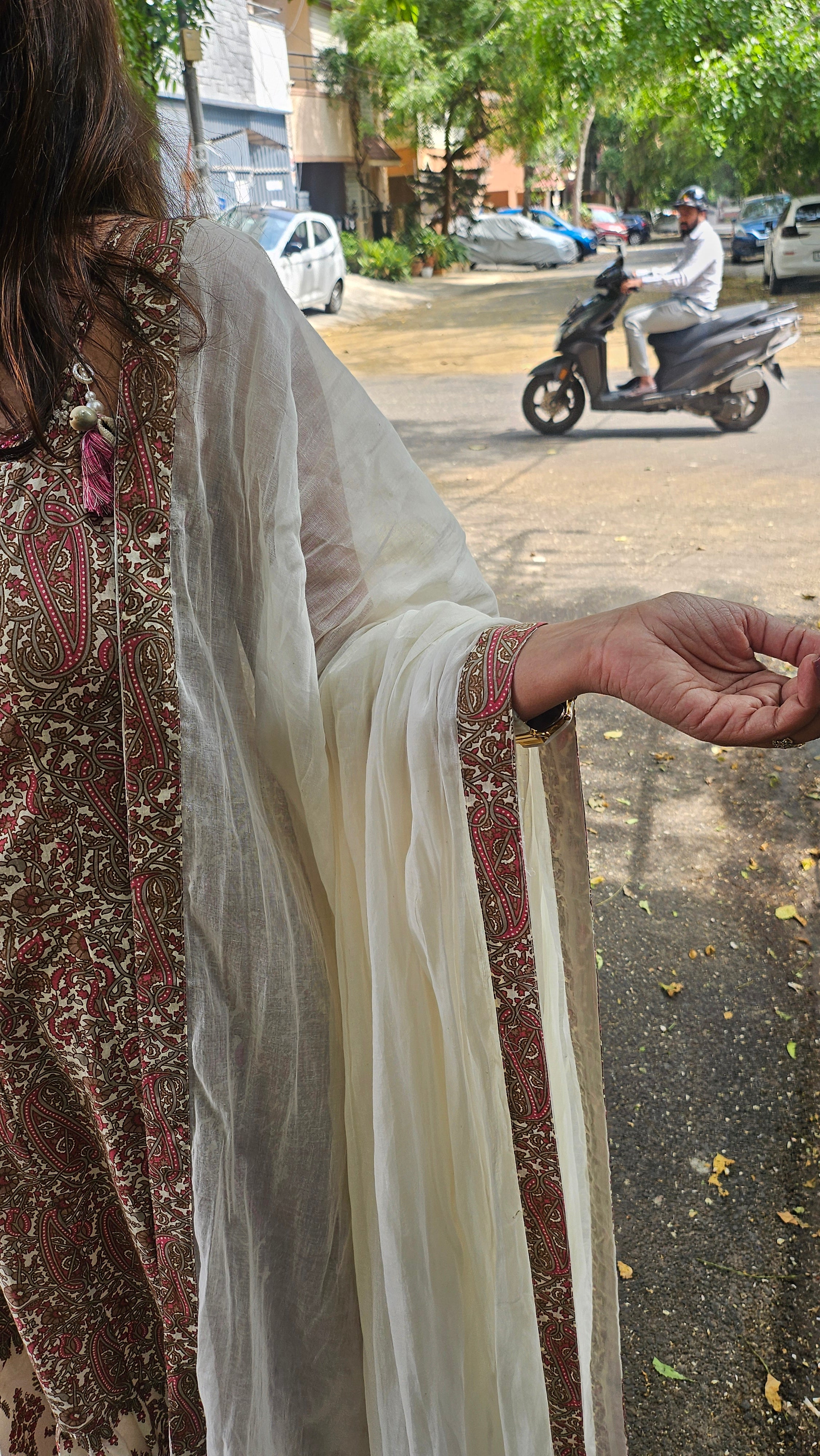 Chic Printed Cotton Kurta Pant Set for Women – Indo-Western Style