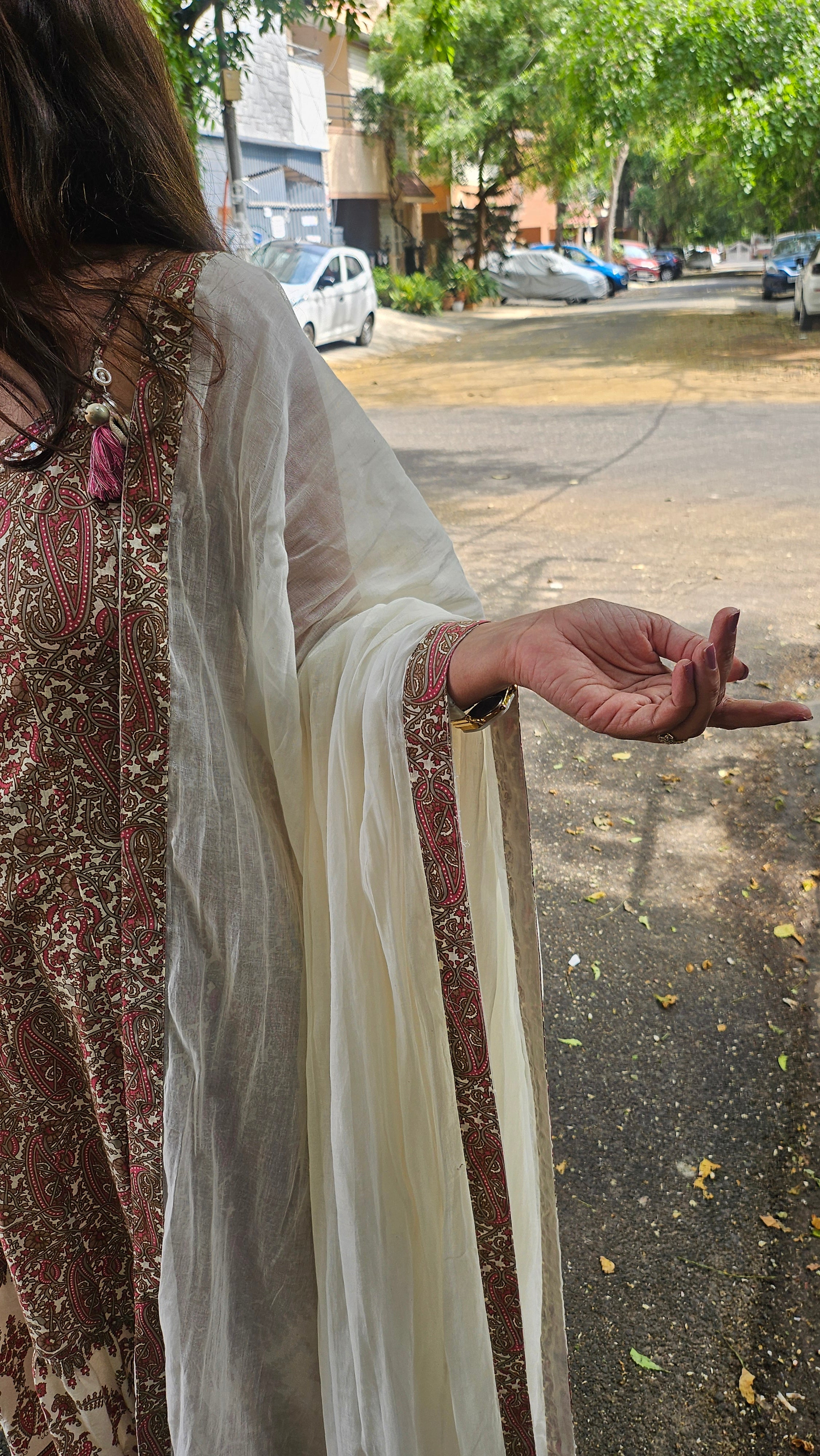 Chic Printed Cotton Kurta Pant Set for Women – Indo-Western Style