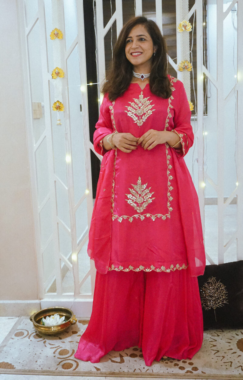 Gotta Patti Rani Color Sharara Suit