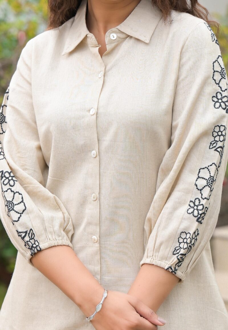 Airport Look – Cotton Coord Set with Embroidery