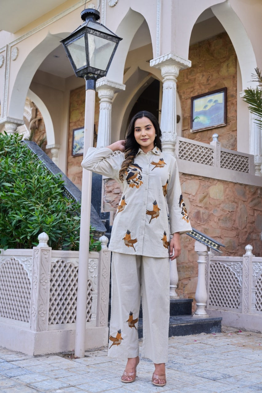 Ivory Cotton Coord Set