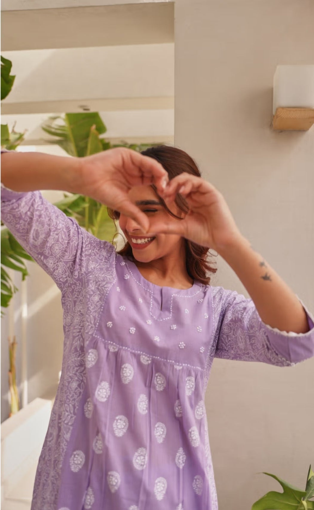 Lavender Love – Cotton Kurta Pant Set