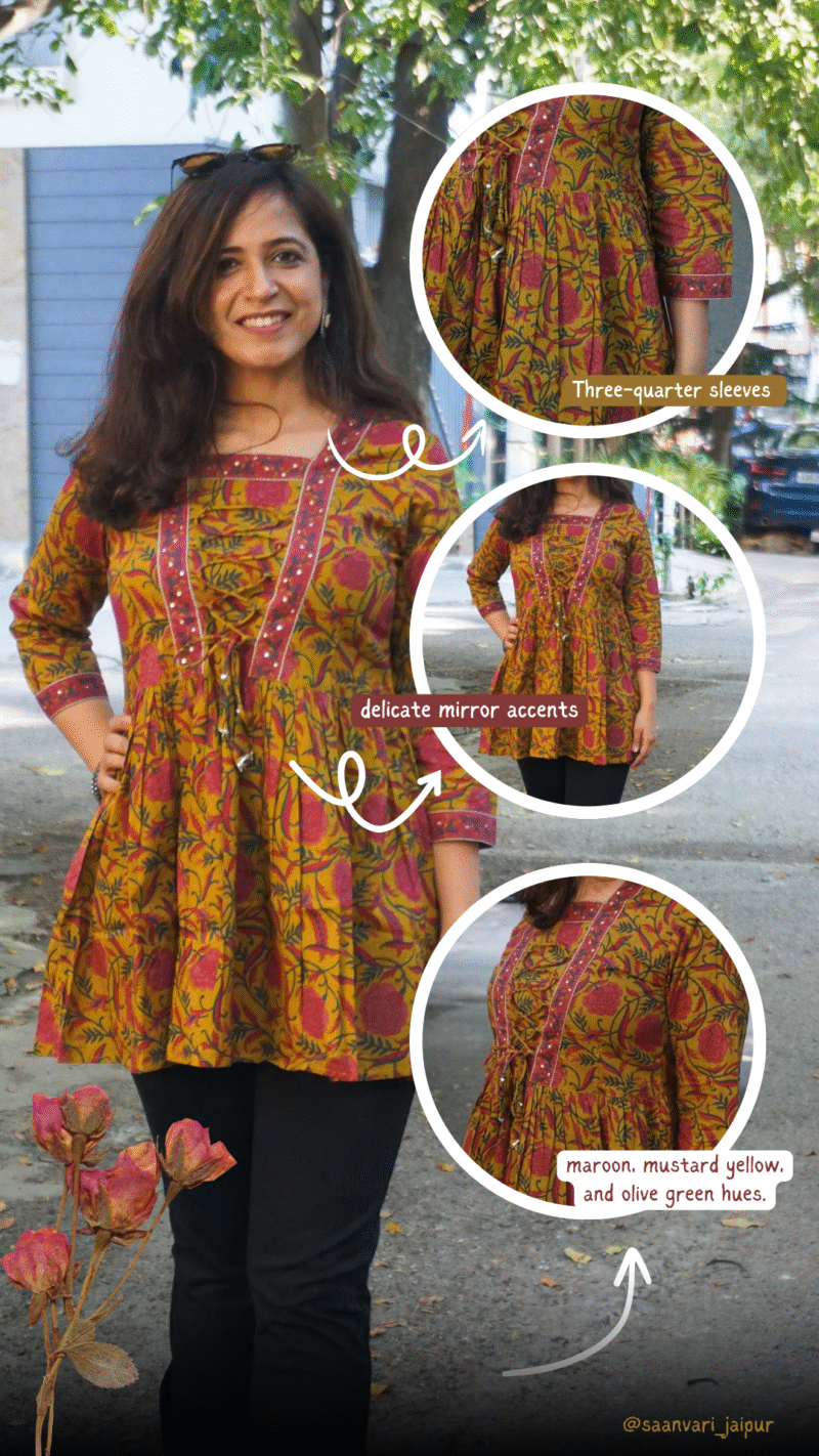 Block Print – Short Kurti