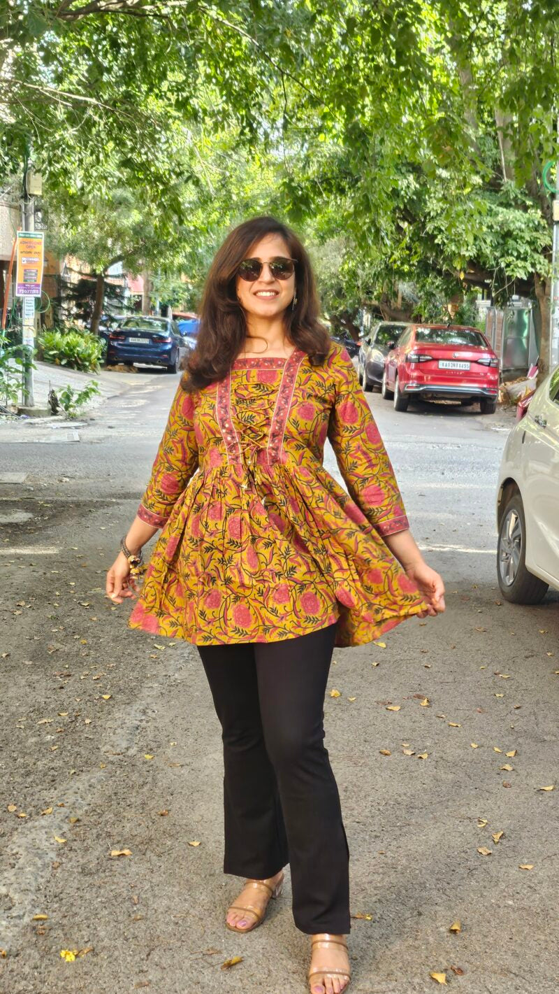 Block Print – Short Kurti