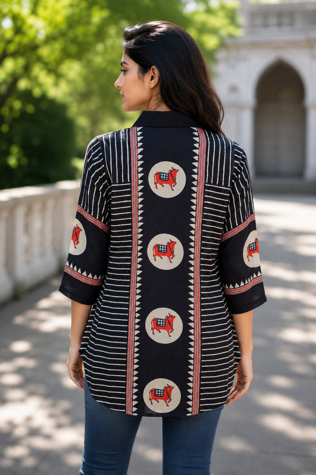 Jaipur Heritage Printed Crepe Shirt