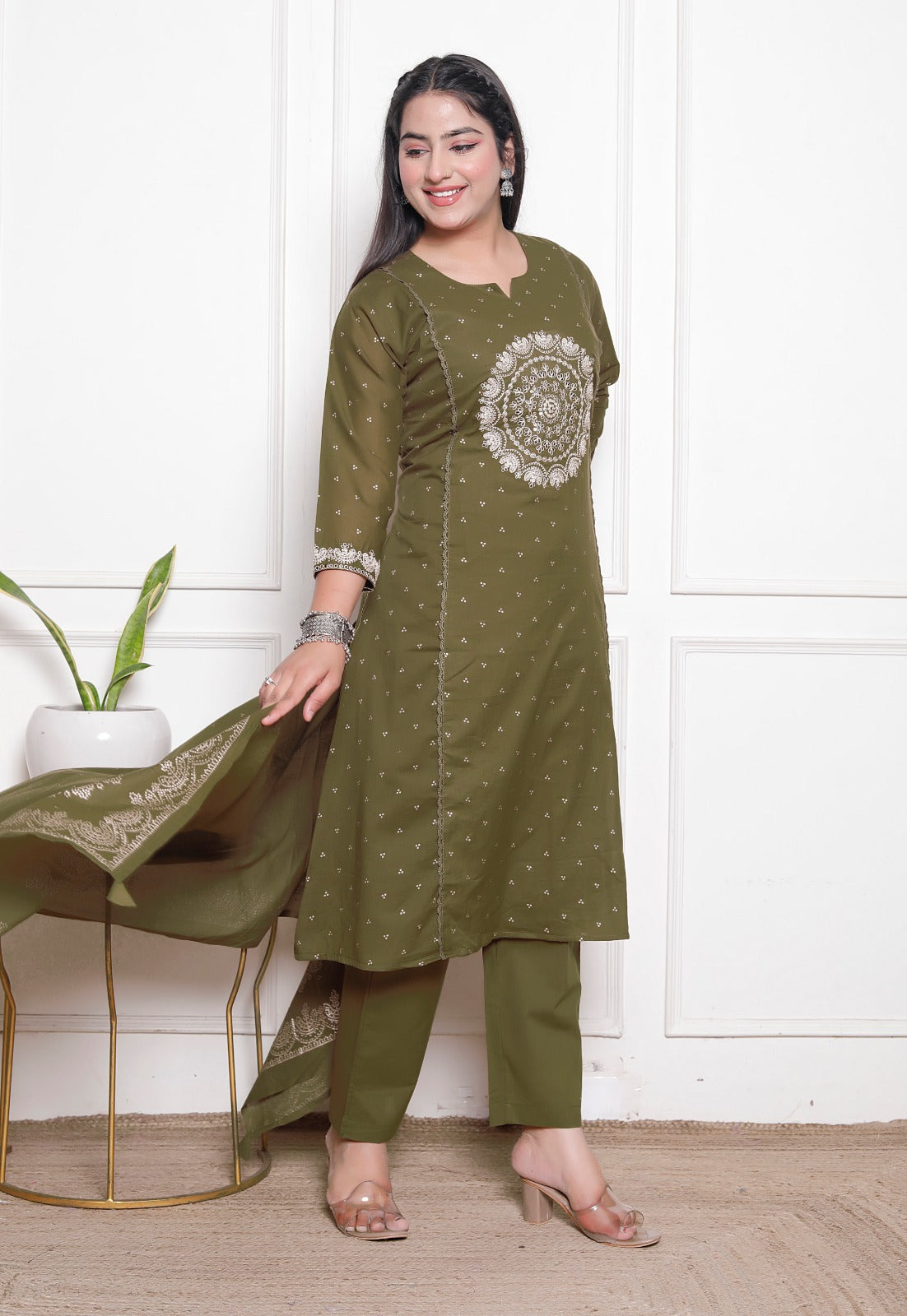 Mehfil Embroidered Suit Set