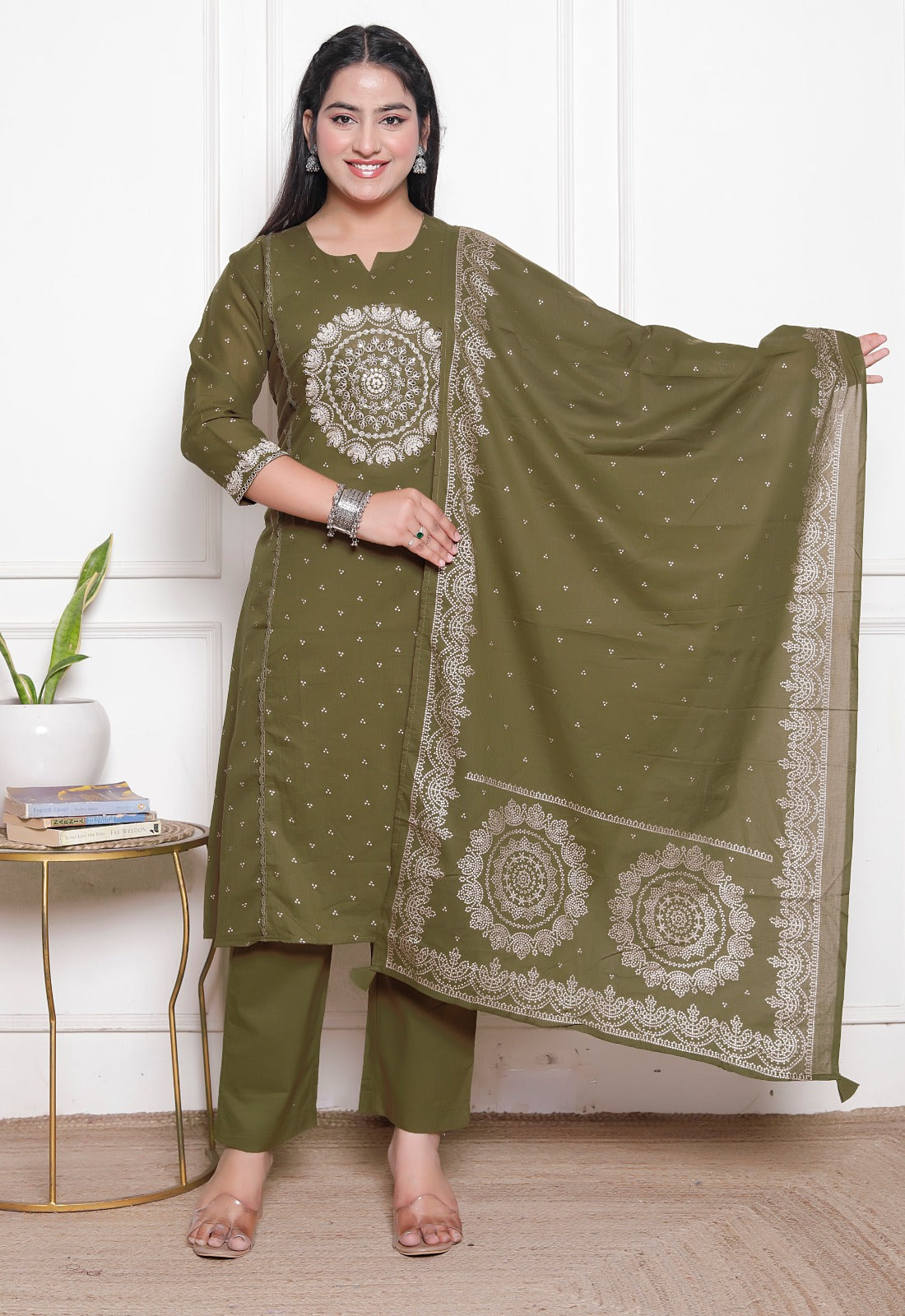 Mehfil Embroidered Suit Set