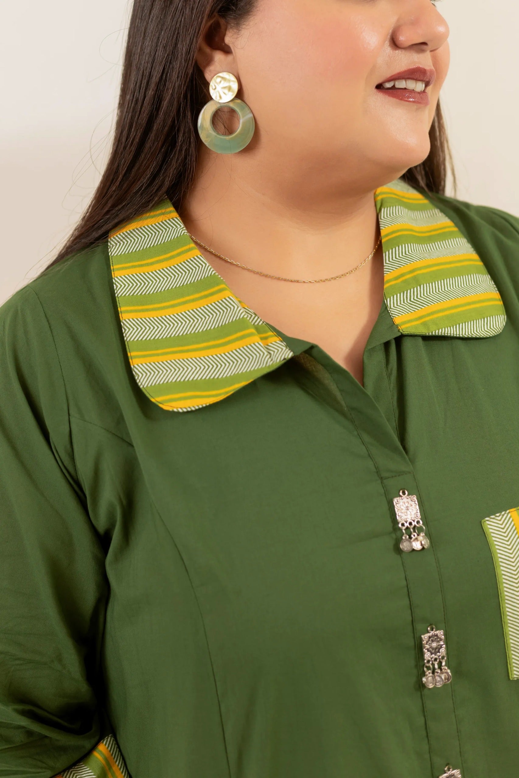 Plus Size :  Solid Cotton Dress – Jaipur Comfort Edit (4XL - 7XL)